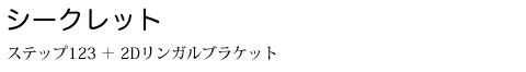 シークレット ステップ123 ＋ 2Dリンガルブラケット